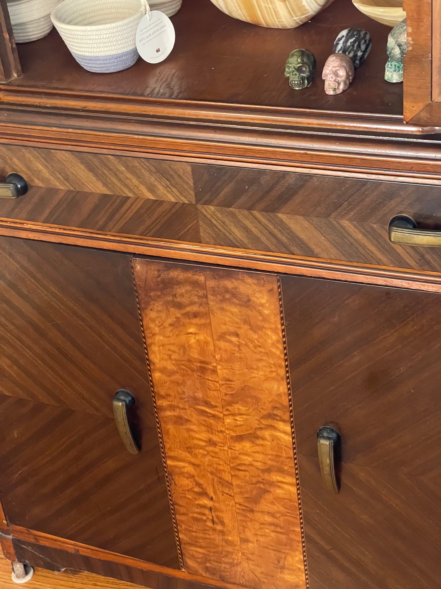 Brown Art Deco Cabinet