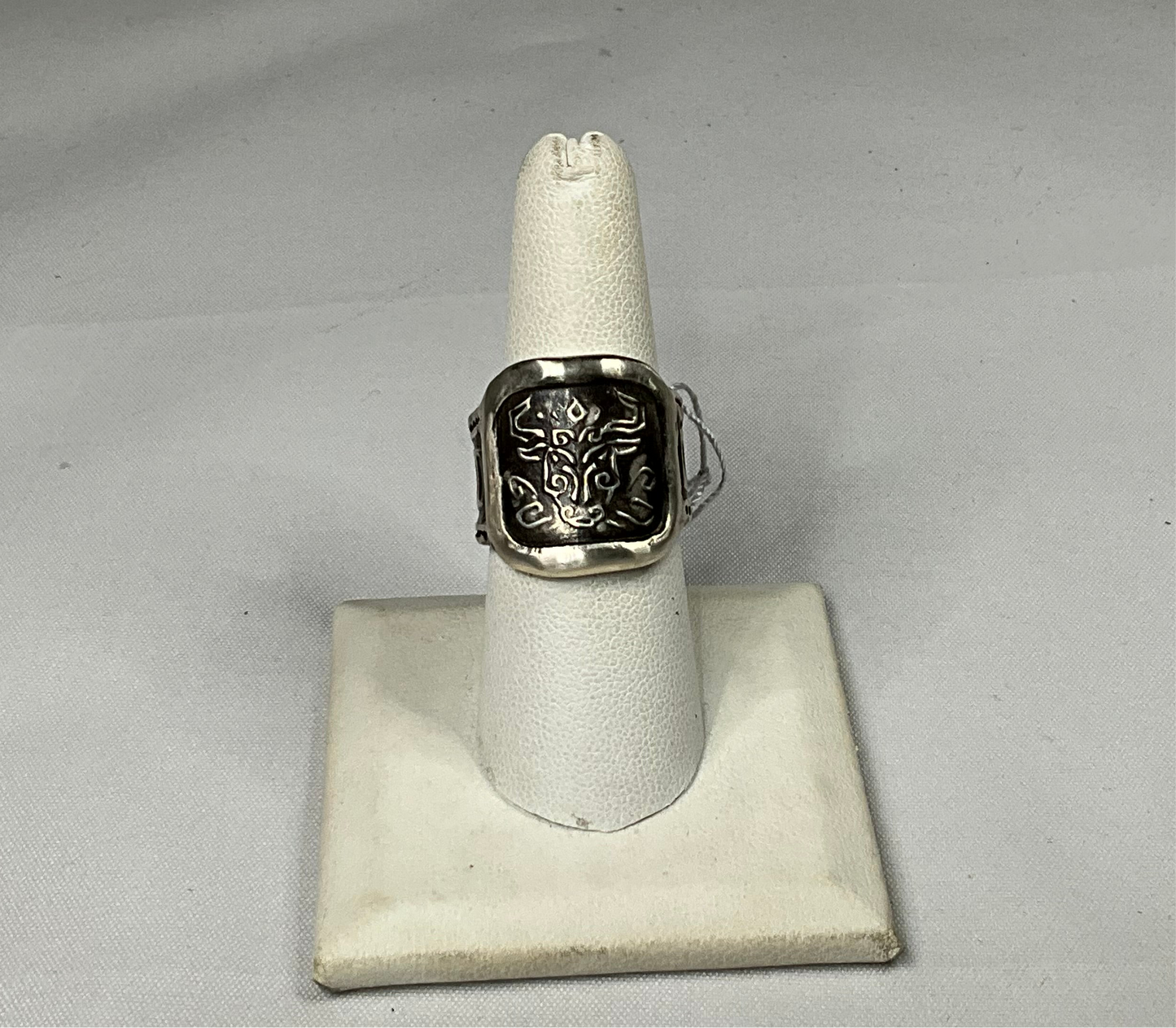 Bull Sterling Silver Ring by Angelica Cammarota