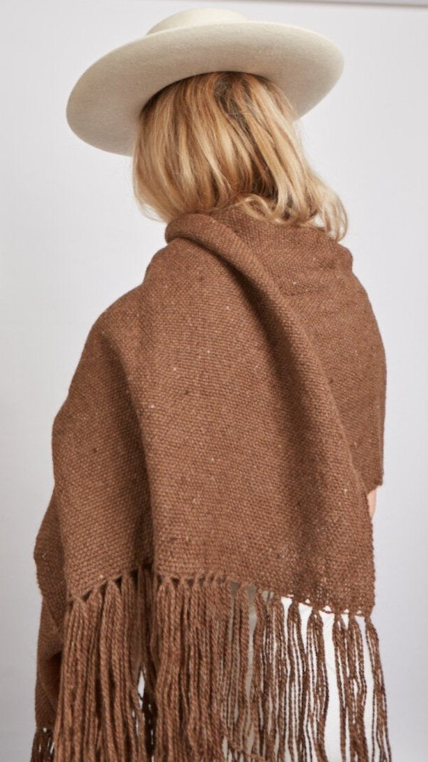 Andes scarf / 100% llama / tobacco