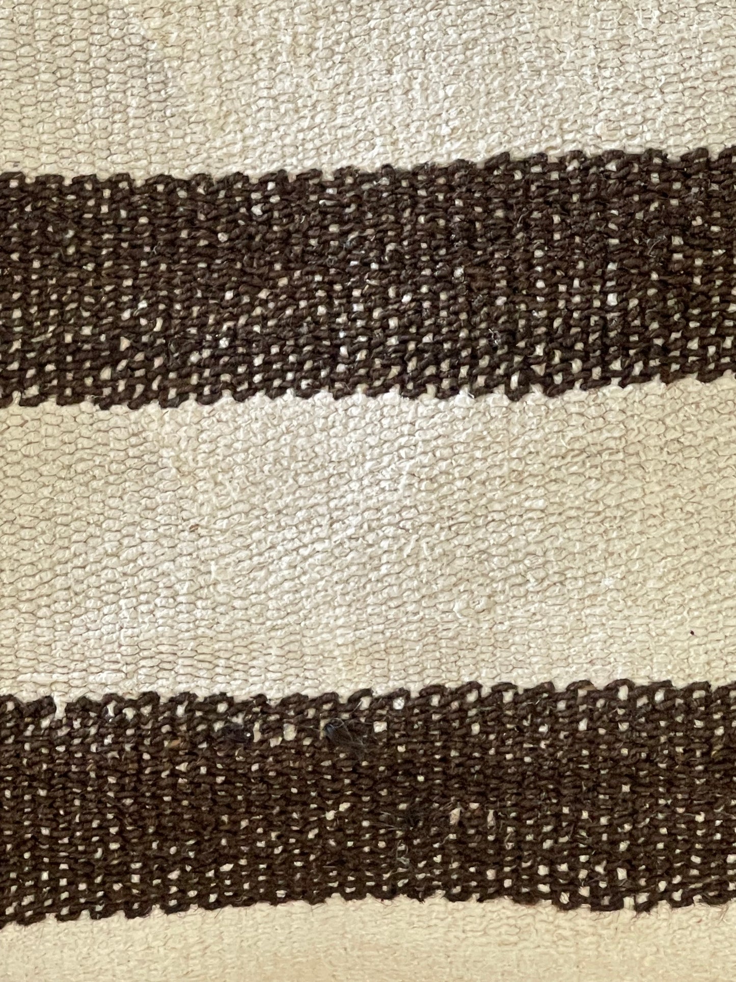 Brown and White Pillow (Cover Only) - 16” x 24”