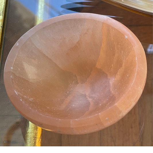Genuine Orange Calcite Bowl