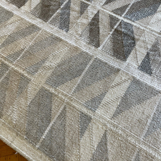 Multi-Color Flat Weave Wool Rug by Mark Phillips (8'05" x 9'10")