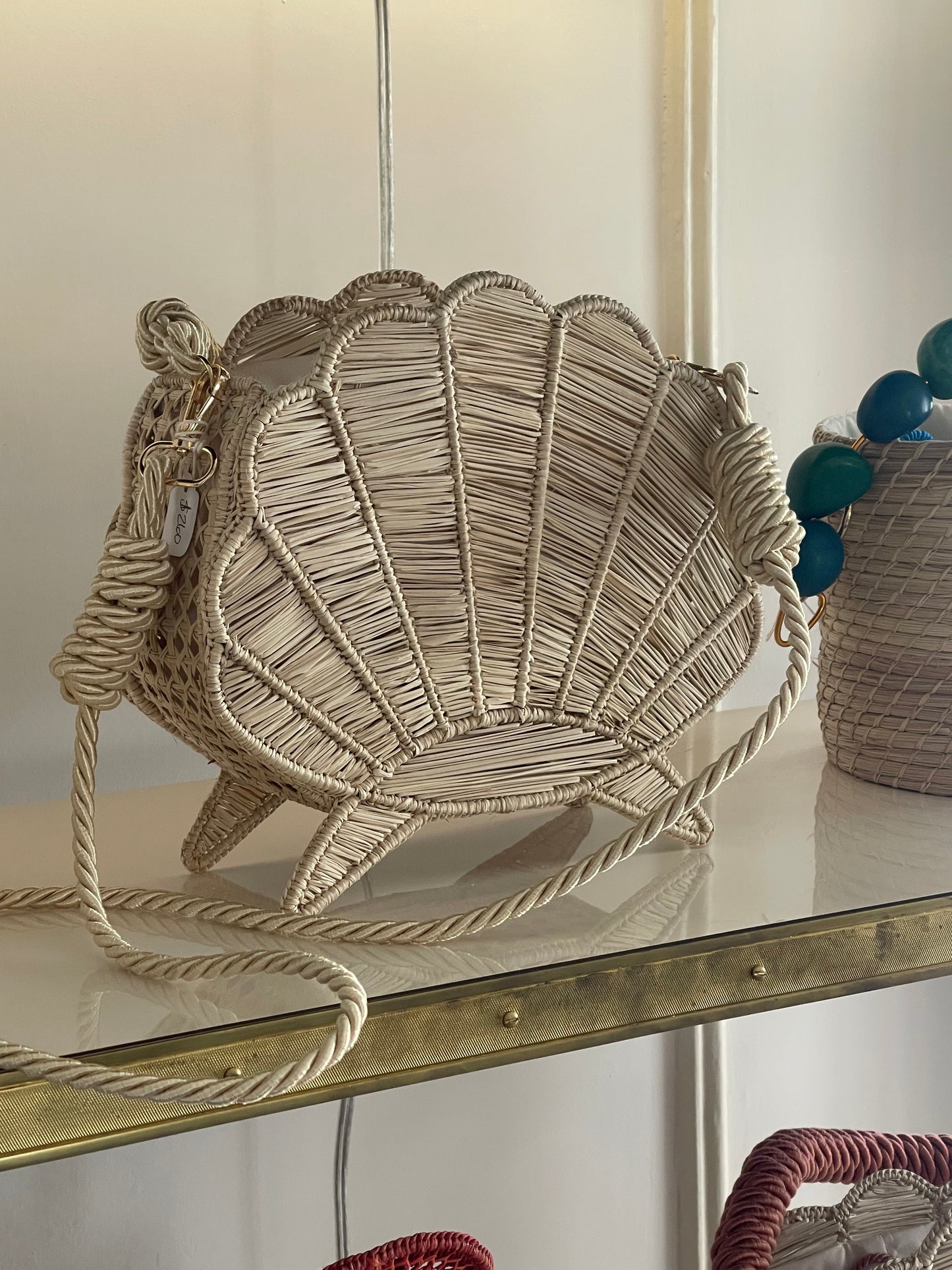 Handcrafted Natural Scallop Handbag