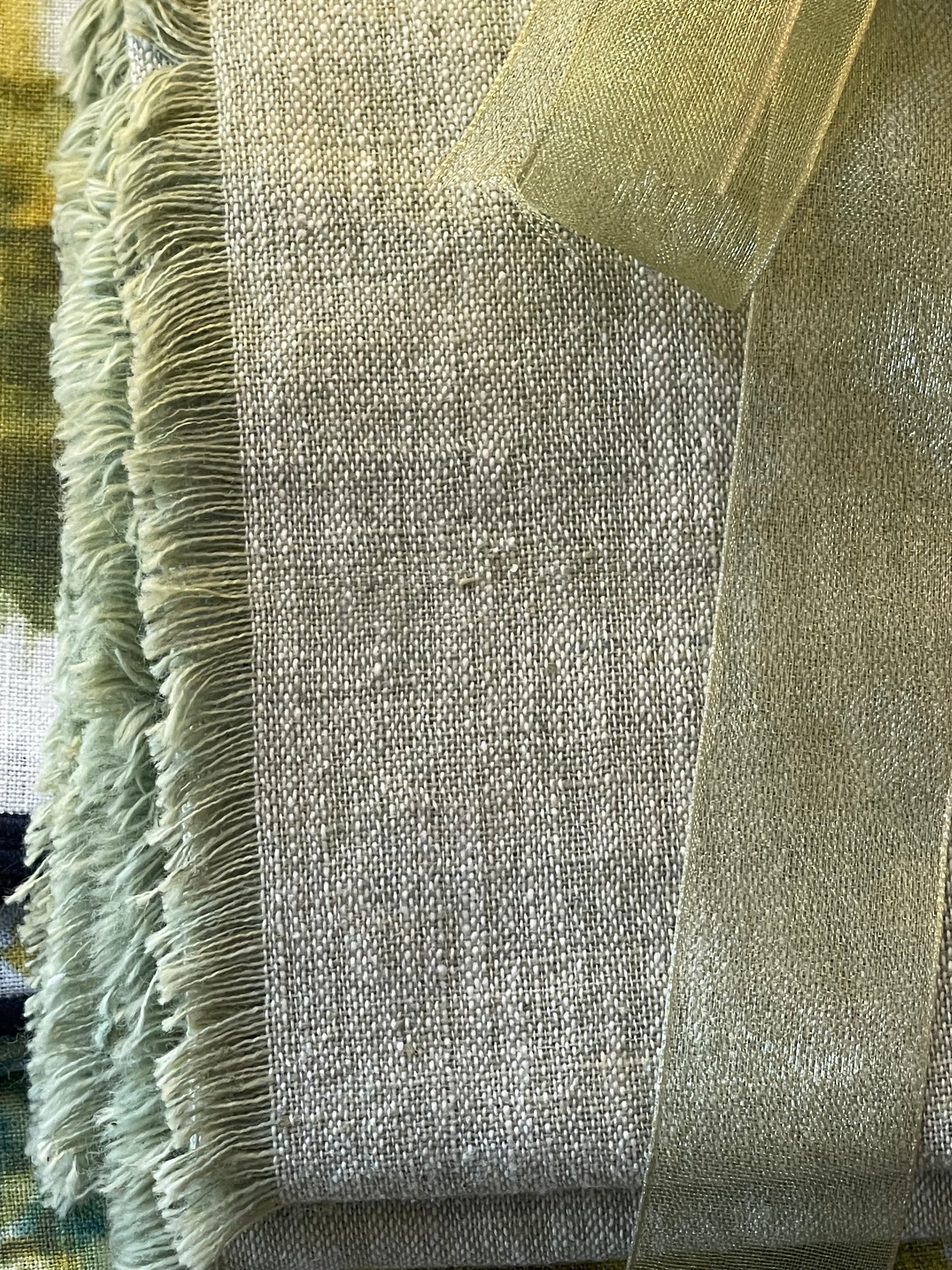 Handmade Green Napkins (Set of 4)
