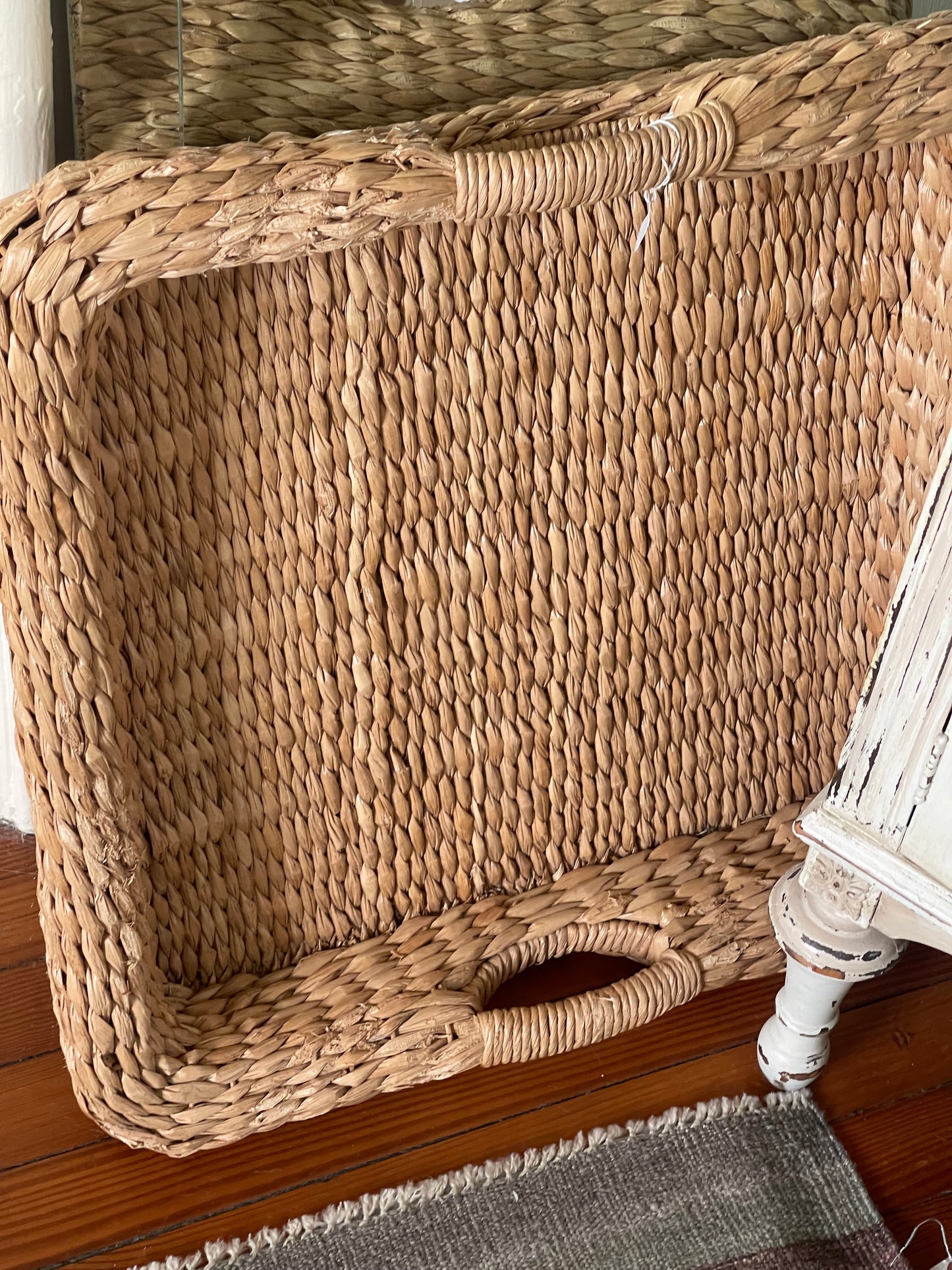 Large Natural Handmade Palm Serving Tray