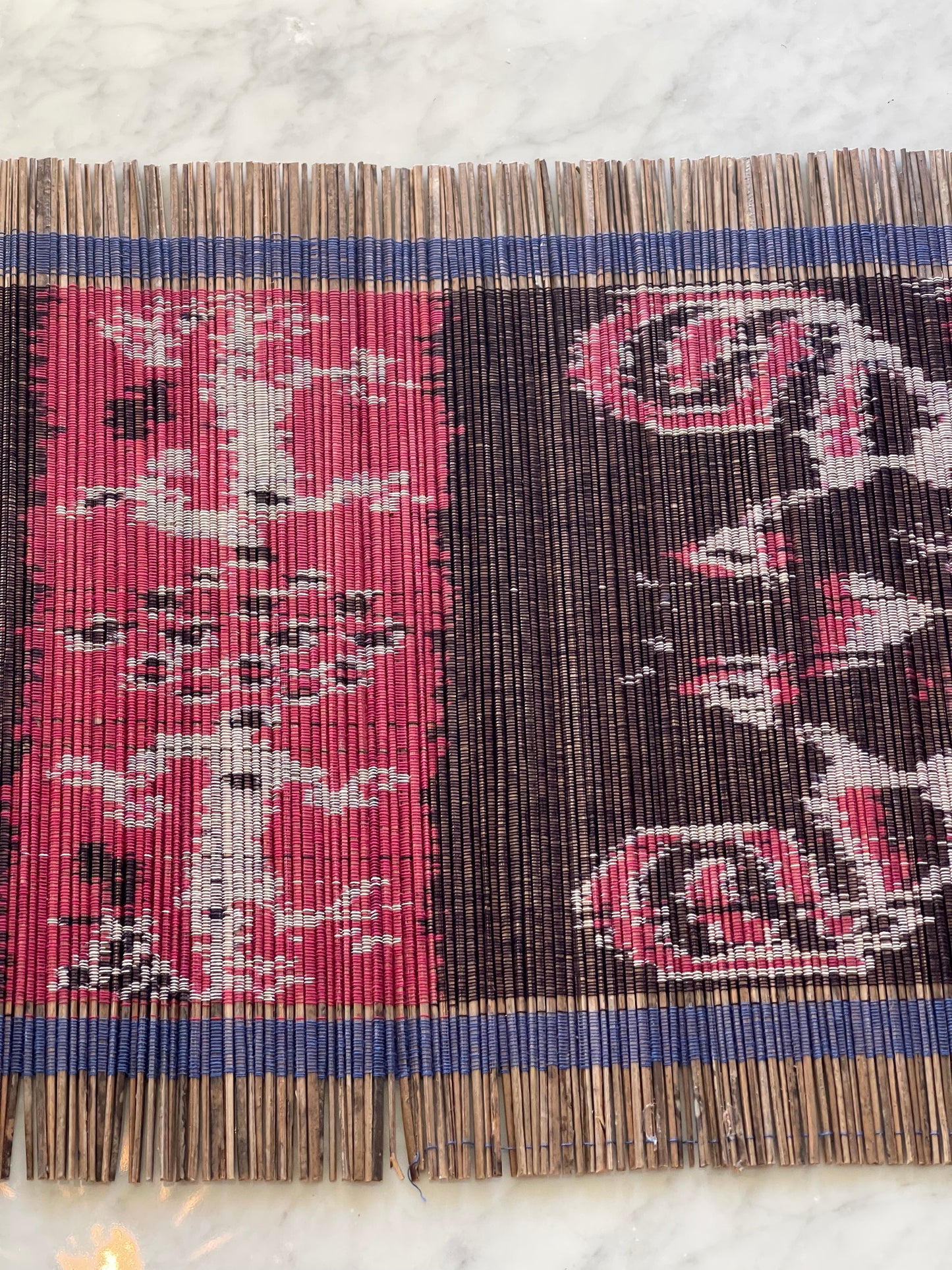 Handmade Thai Reed Table Runner (65" L x 13" W)