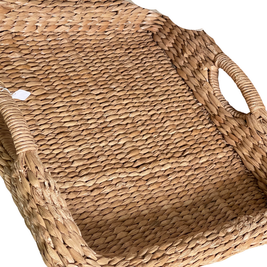Large Natural Handmade Palm Serving Tray