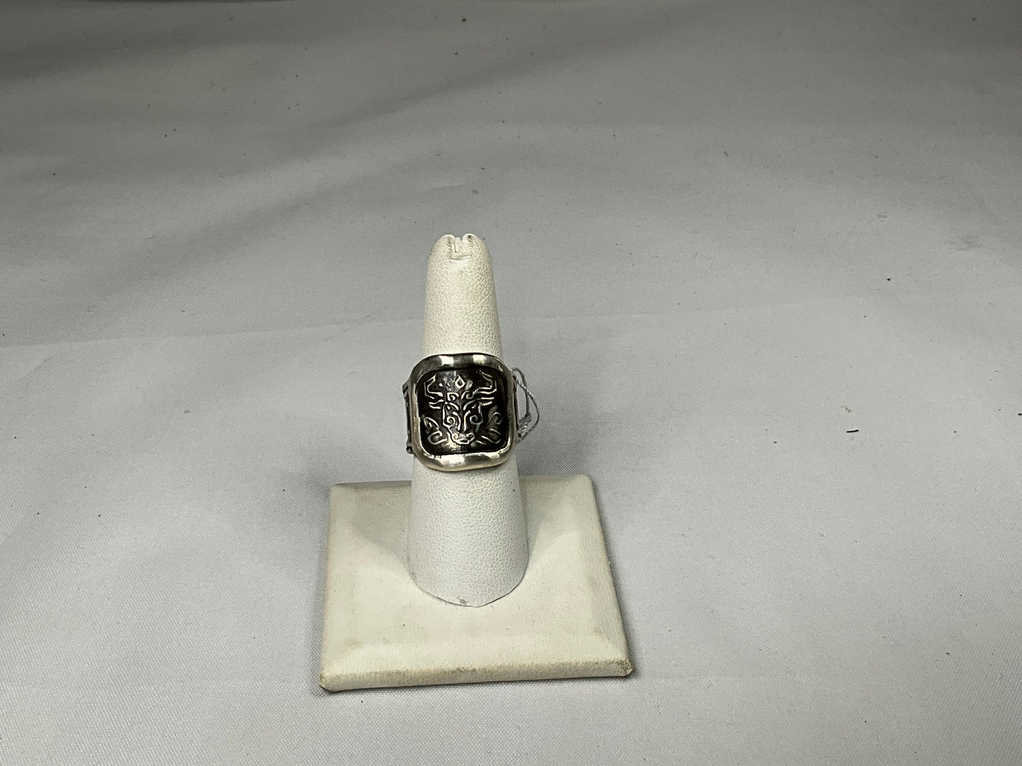 Bull Sterling Silver Ring by Angelica Cammarota