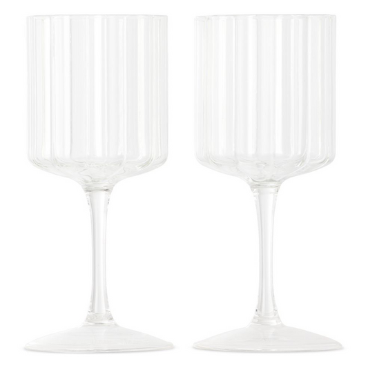 Wave Wine Glasses (Set of 2)