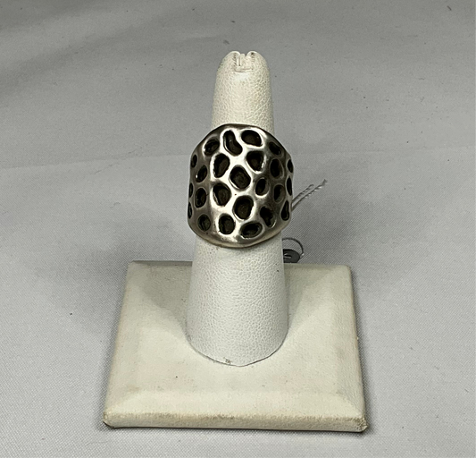 T-Shirt Leopard - Sterling Silver Ring by Angelica Cammarota