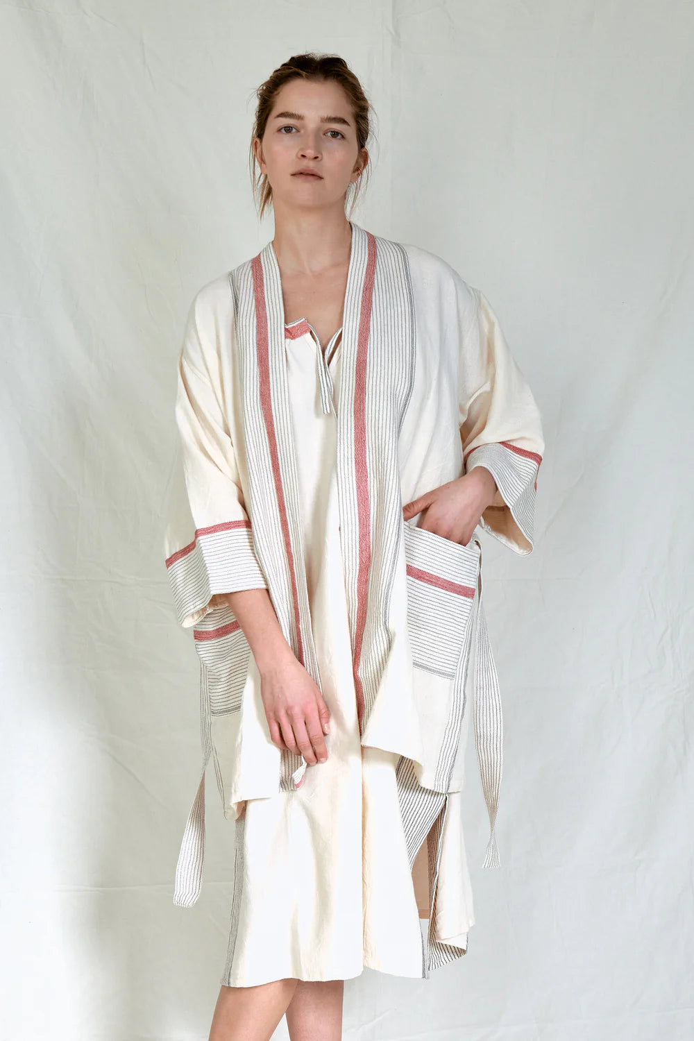 Ivory Cherry Tribeca Short Robe