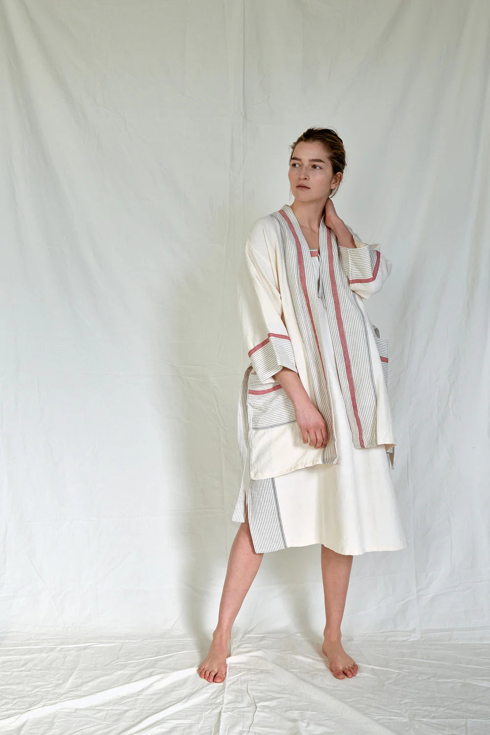 Ivory Cherry Tribeca Short Robe