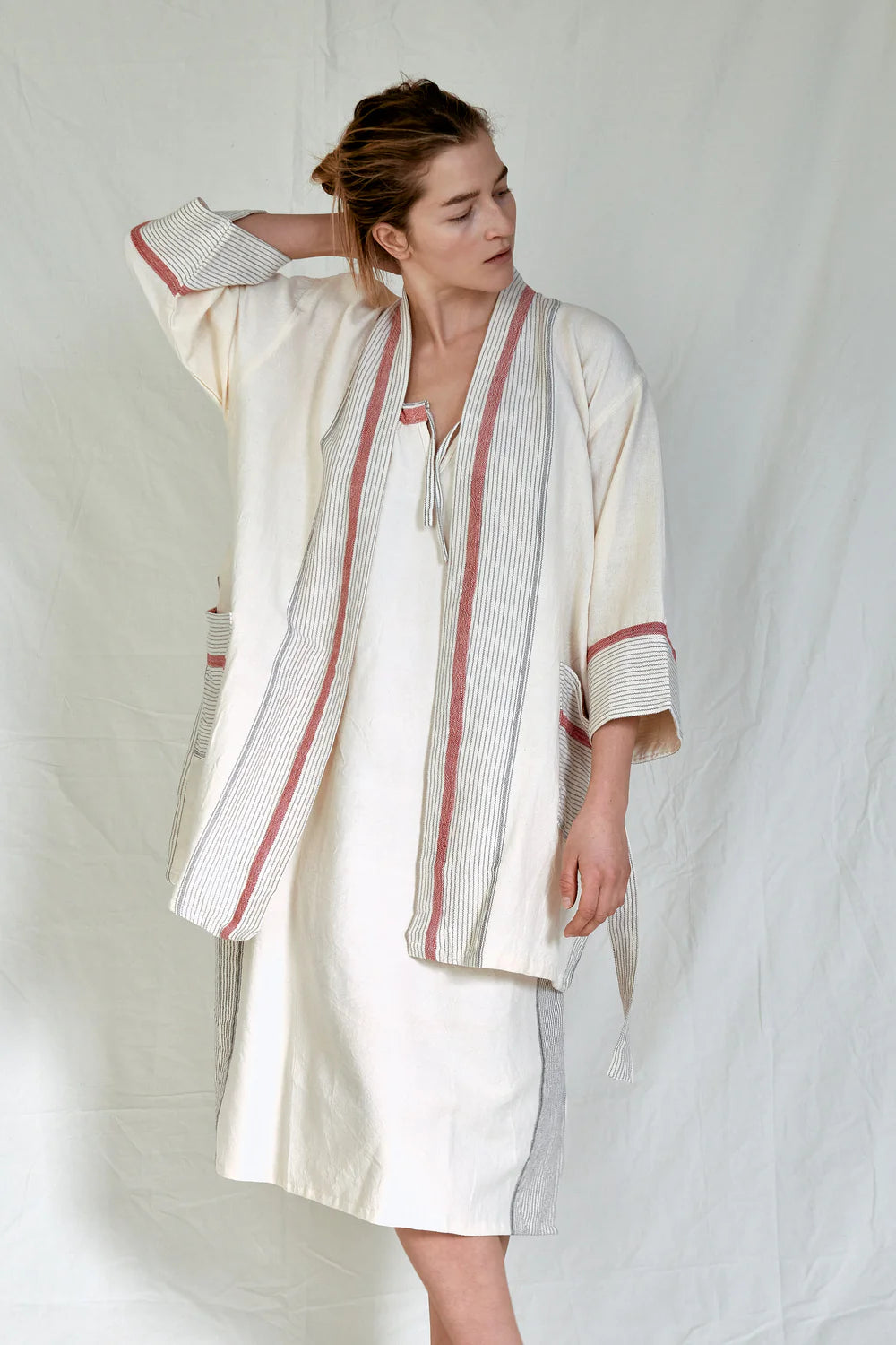 Ivory Cherry Tribeca Short Robe