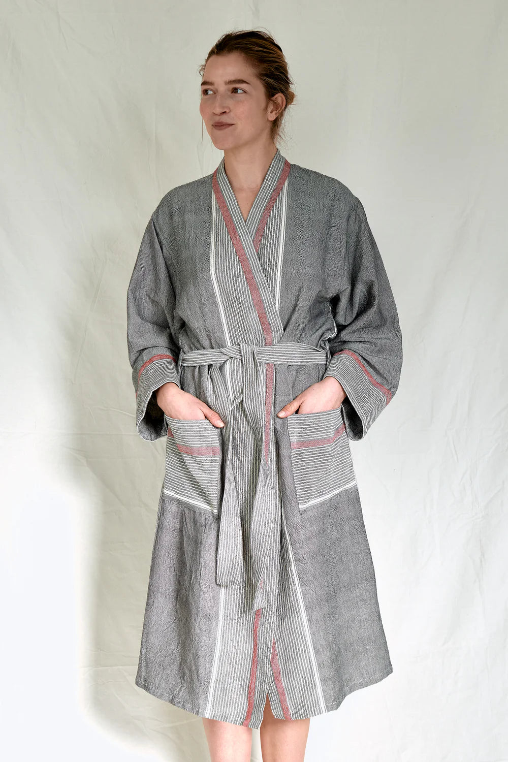 Charcoal Tribeca Long Robe