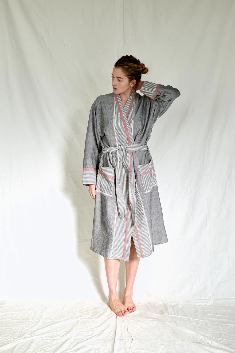 Charcoal Tribeca Long Robe