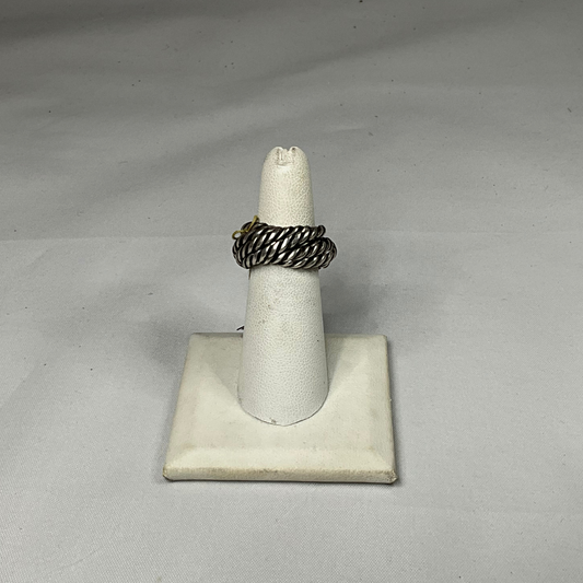 Interwoven Stacked Sterling Silver Ring by Angelica Cammarota