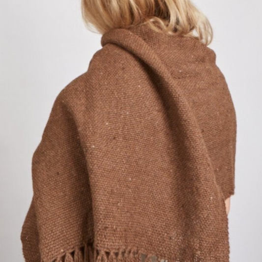 Andes scarf / 100% llama / tobacco