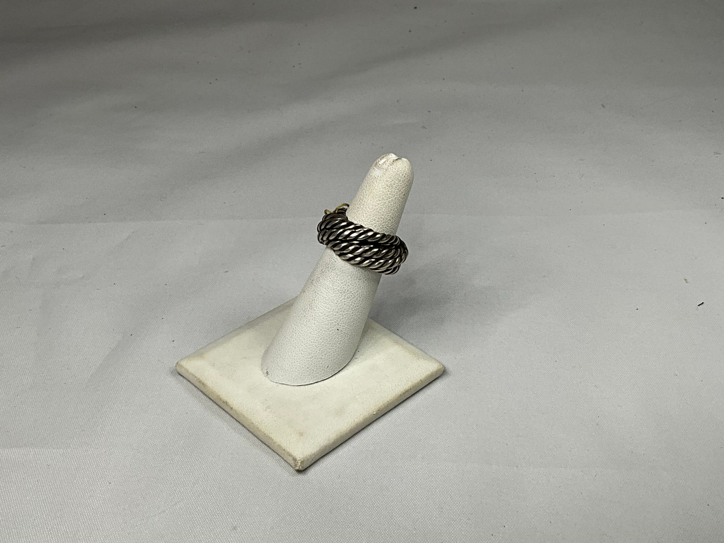 Interwoven Stacked Sterling Silver Ring by Angelica Cammarota