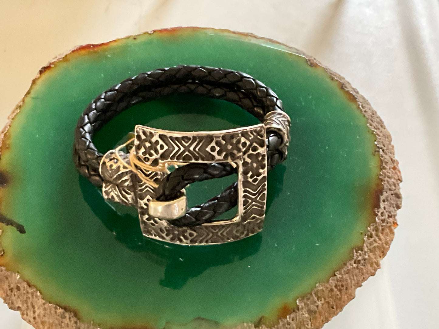 Santa Fe Wrap Bracelet (Sterling Silver Clasp) by Angelica Cammarota