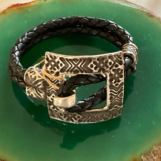 Santa Fe Wrap Bracelet (Sterling Silver Clasp) by Angelica Cammarota