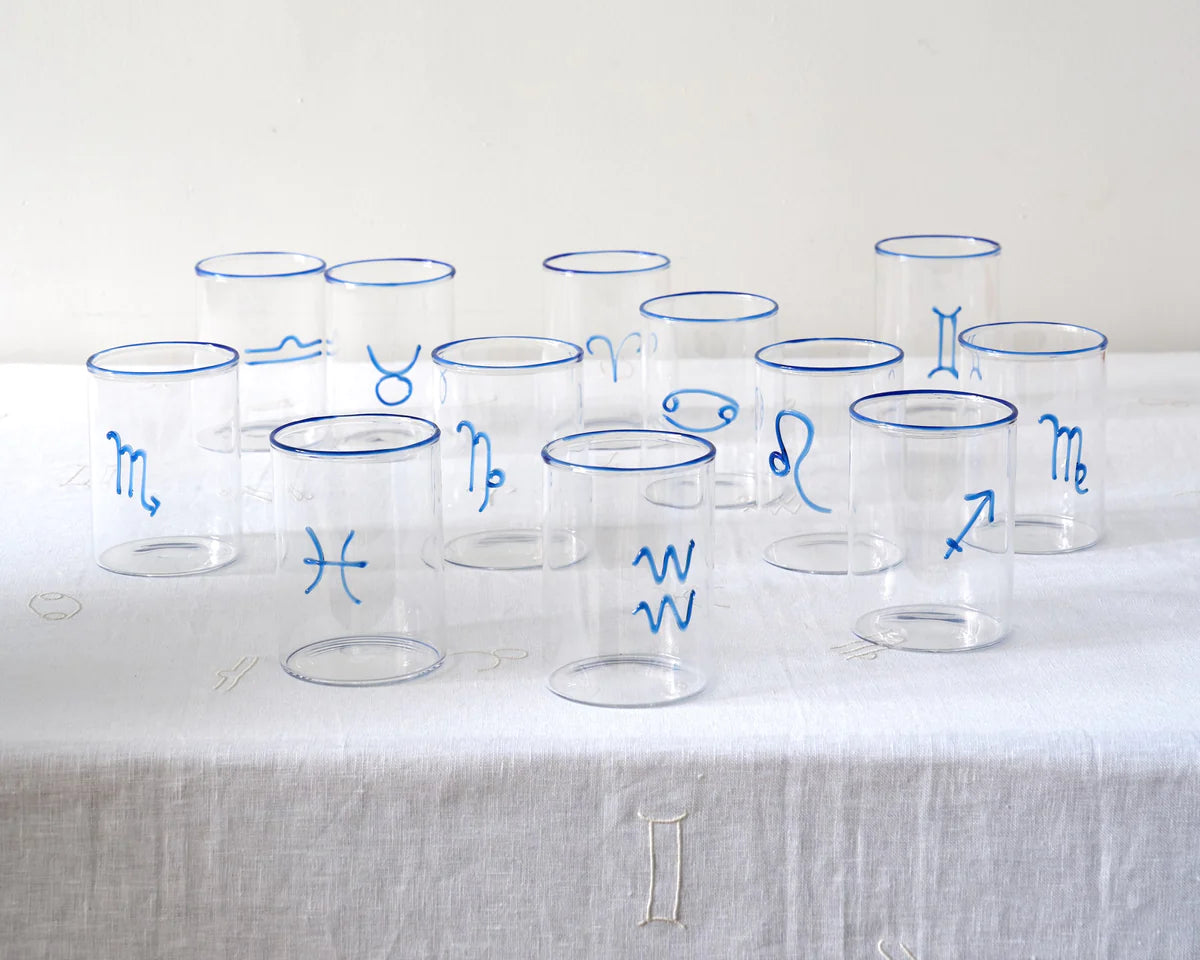 Astrological Low Ball Glasses - Cancer