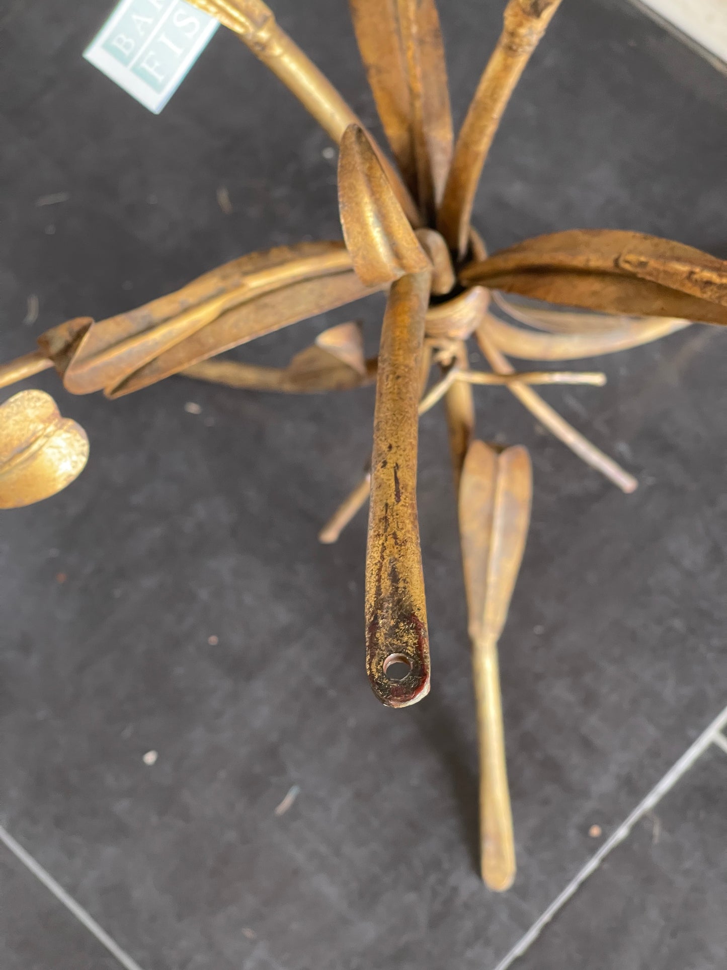 Gold Accent Table Stands (Pair)