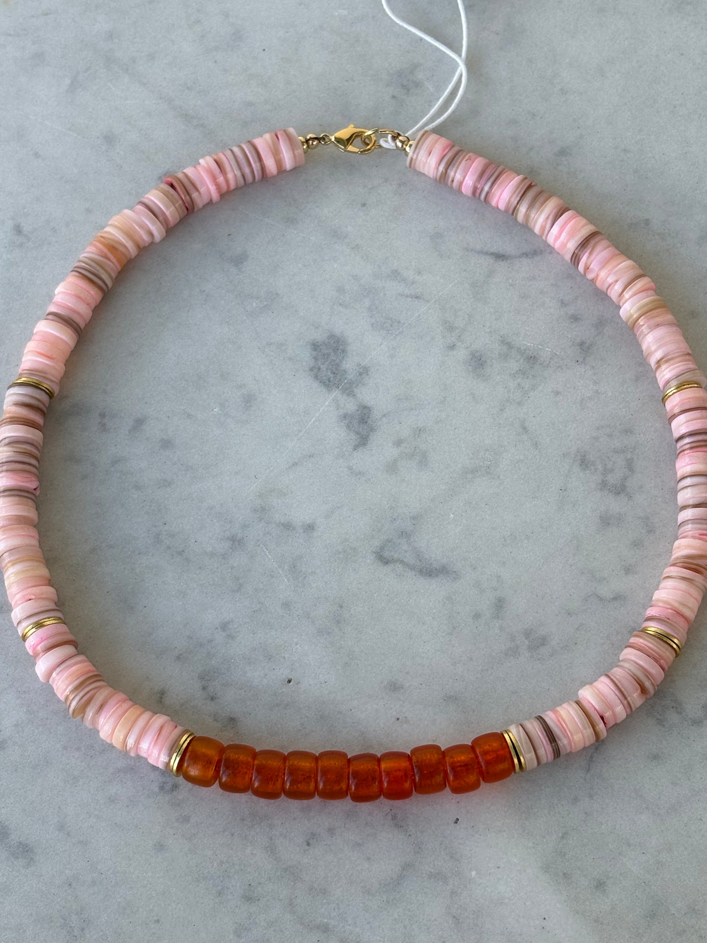 Sun Drip Beaded Necklace