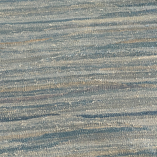Blue-Blue Kilim Wool Rug by Mark Phillips (8'04" x 11'03")