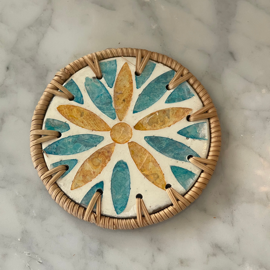 Handmade Thai Rattan Coasters
