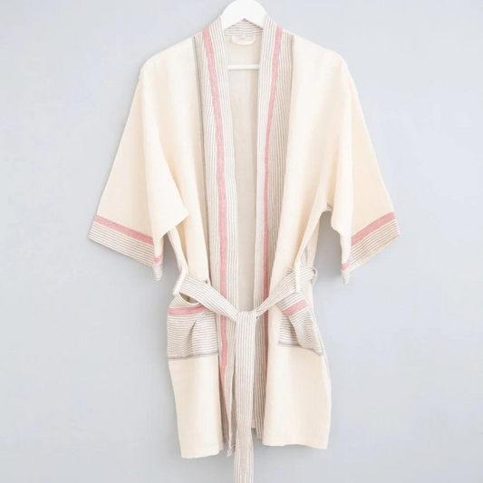 Ivory Cherry Tribeca Short Robe