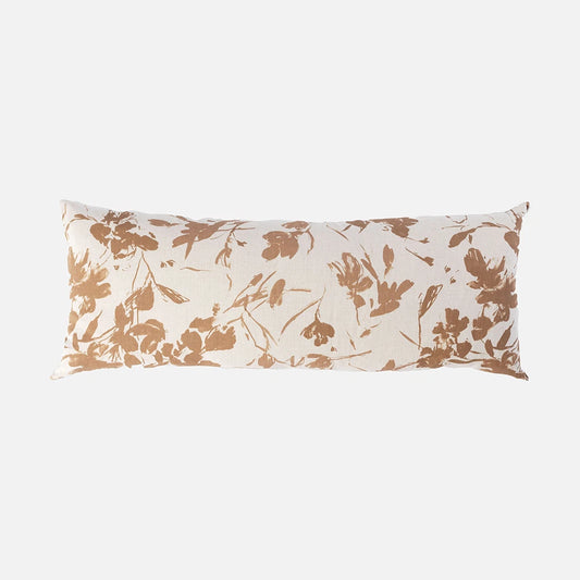 Floral-themed Lumbar Pillow