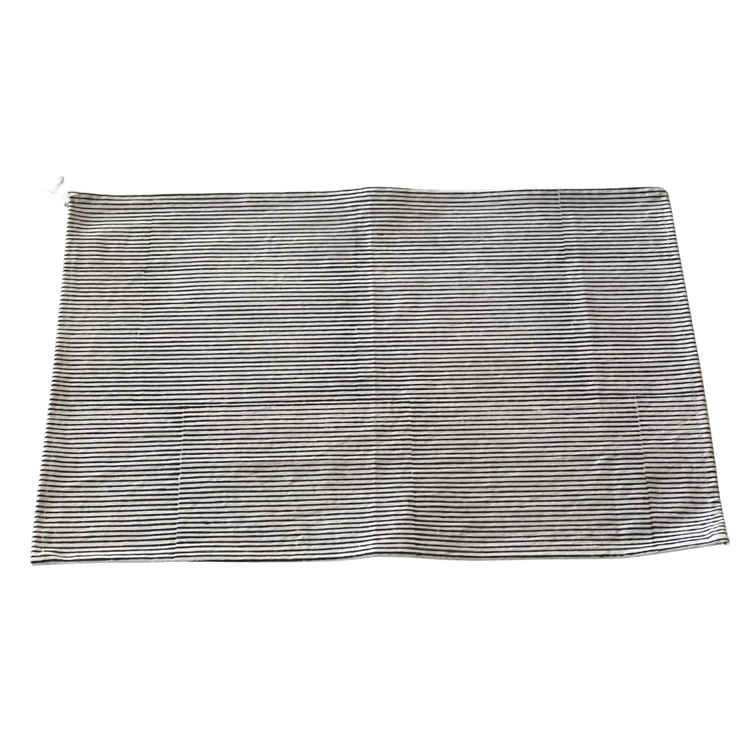Navy and White Striped Cotton Placemats (Set of 6)