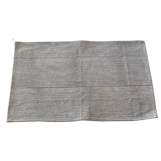 Navy and White Striped Cotton Placemats (Set of 6)
